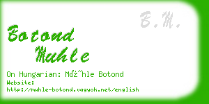 botond muhle business card